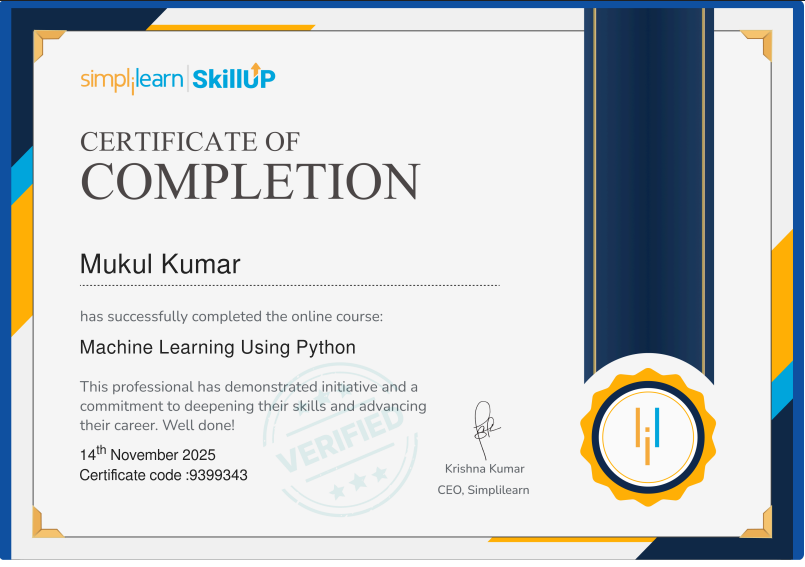 certificate